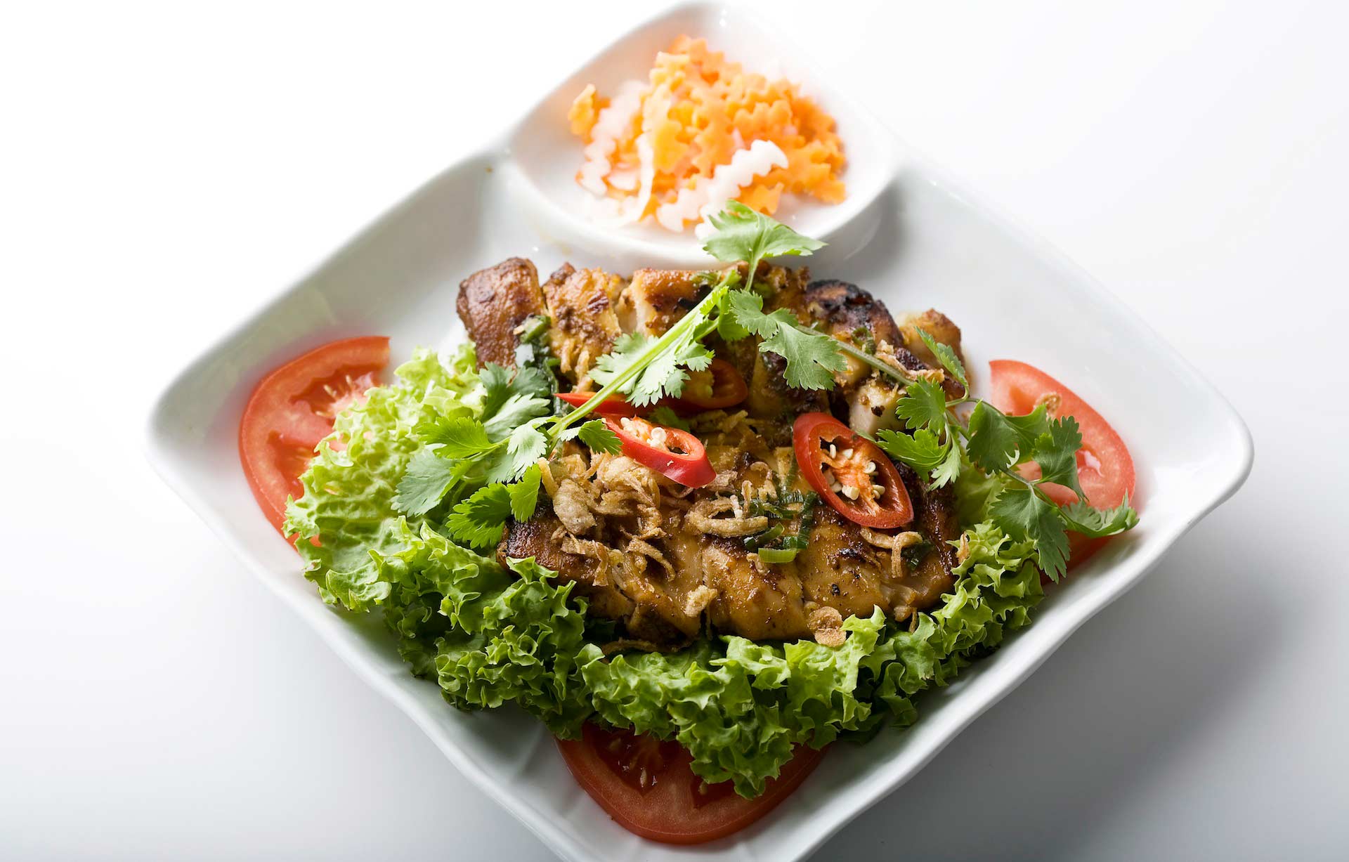 chargrilled chicken with honey and spices